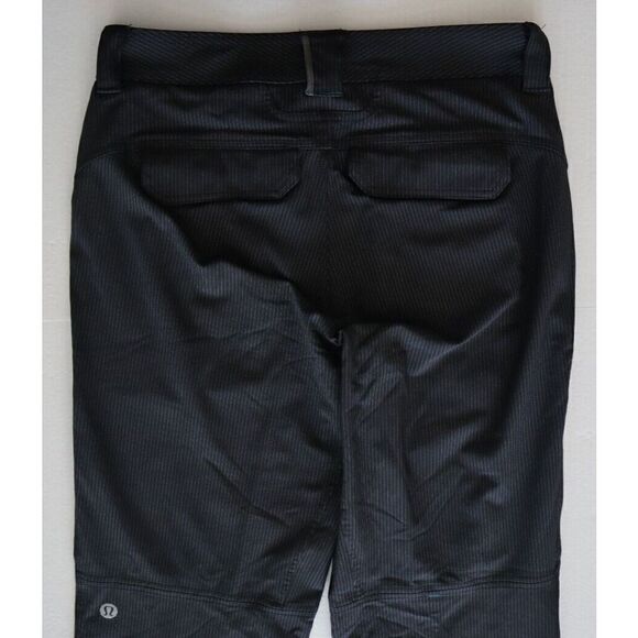 Lululemon Athletica Men's Sz 32x33 Black Pinstripe ABC Performance Pants - Picture 9 of 9